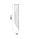 Flare LED Stairwell Multi Drop Pendant Lamp Satin Brass-6