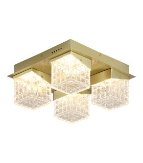Cuboid 4 Light Flush Ceiling Light