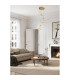 Cuboid 5 Light LED Multi Drop Pendant Lamp Satin Bras-2