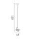Cuboid LED Pendant Lamp Satin Brass-6