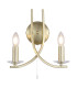 Ascona Wall Light Satin Brass & Glass 5x E14-1