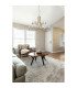 Ascona 1Pendant Lamp Satin Brass & Glass 2x E14-2