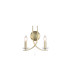 Ascona Wall Light Satin Brass & Glass 5x E14-3