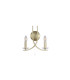 Ascona Wall Light Satin Brass & Glass 5x E14-4