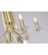 Ascona 1Pendant Lamp Satin Brass & Glass 2x E14-5
