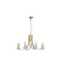 Ascona 8 Light Pendant Lamp Satin Brass & Glass 3x E14-4