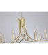 Ascona 8 Light Pendant Lamp Satin Brass & Glass 3x E14-5