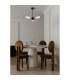 Cosmic 3 Light Semi-Flush Ceiling Light Black Textured Acrylic 5x G9-2
