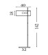 Hessian Floor Lamp Black Linen Shade 3x E27-6