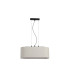 Hessian 3 Light Bar Pendant Lamp Black Linen Shade 1x E27-4