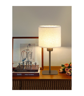 Chelsea Table Lamp Plush Shade 1x E27-2