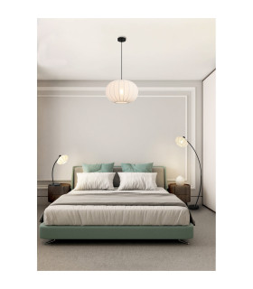 Radiant Pendant Lamp Black Soft Fabric Shade 1x E14-2