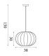 Radiant Pendant Lamp Black Soft Fabric Shade 1x E14-6