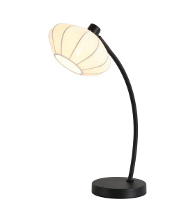 Radiant Table Lamp Black Soft Fabric Shade 1x E27-1