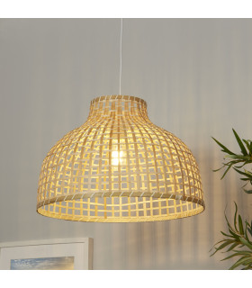 Bali Dome Pendant Lamp Bamboo 1x E27-2