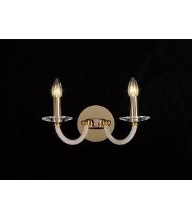 Wall Lamp Switched 2 Candle Light Gold, Crystal - 2