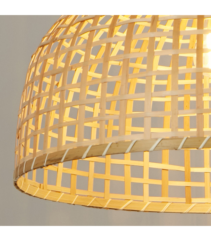 Bali Dome Pendant Lamp Bamboo 1x E27-5