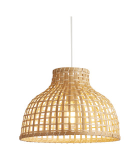 Bali Dome Pendant Lamp Bamboo 1x E27-1