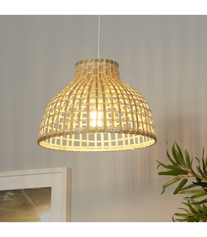 Bali Dome Pendant Lamp Bamboo 1x E27-2