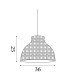 Bali Dome Pendant Lamp Bamboo 1x E27-6