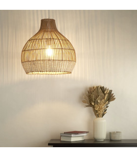 Bali Dome Pendant Lamp Rattan x-2