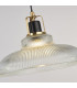Glossop Dome Pendant Lamp Glass Black & Brass 1x GU10-5