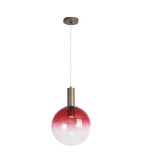 Ombre Pendant Lamp Red Ombre Glass 1x GU10-1