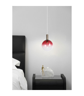 Ombre Pendant Lamp Red Ombre Glass 1x GU10-2