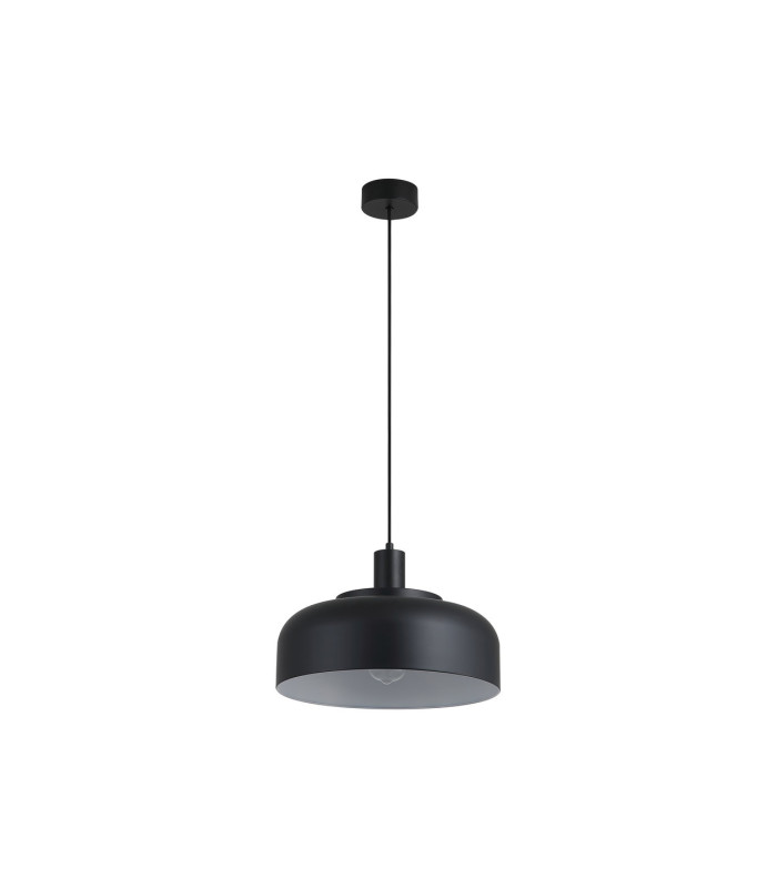 Scotl& Dome Pendant Lamp Convertible To Semi-Flush Ceiling Light Black 1x E27-4