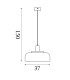 Scotl& Dome Pendant Lamp Convertible To Semi-Flush Ceiling Light Black 1x E27-6