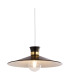 Balham Dome Pendant Lamp Black & Gold 1x E27-1