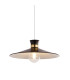 Balham Dome Pendant Lamp Black & Gold 1x E27-3