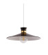 Balham Dome Pendant Lamp Black & Gold 1x E27-4