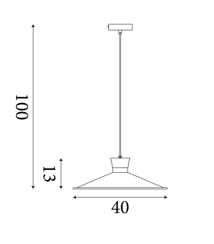 Balham Dome Pendant Lamp Black & Gold 1x E27-6