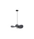 Ripple Dome Pendant Lamp Black Felt 1x-4