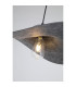 Ripple Dome Pendant Lamp Black Felt 1x-5