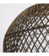 Large Bell Shade Black Rattan 50cm-5