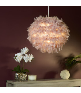 Kate Feather Pink Non-Elec Shade Shade Only-2