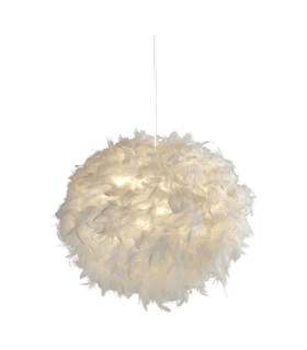 Kate Feather White Non-Elec Shade Shade Only-1