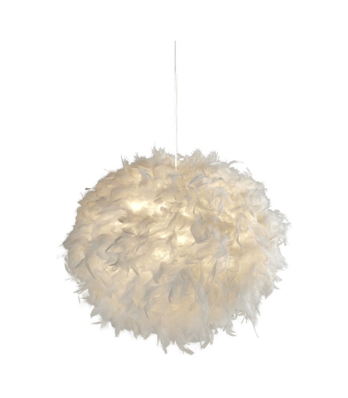 Kate Feather White Non-Elec Shade Shade Only-1