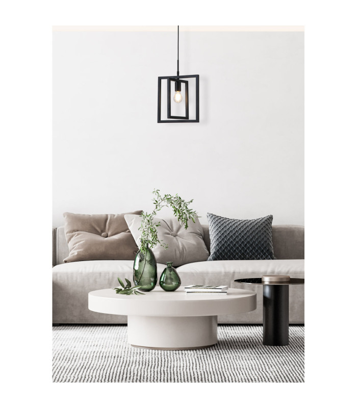 Plaza Pendant Lamp Black 2x E14-2