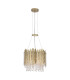 Spear 5 Light Pendant Lamp Gold Clear Crystal 8x E27-1