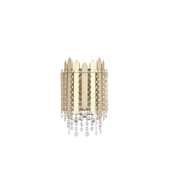 Spear Wall Light Gold Clear Crystal 5x E27-4