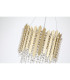 Spear 5 Light Pendant Lamp Gold Clear Crystal 8x E27-5