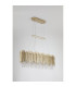 Spear 8 Light Diner Bar Pendant Lamp Gold Clear Crystal x-4