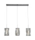 Modena LED 3 Light Bar Pendant Lamp Chrome Clear Crystal-1