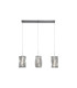 Modena LED 3 Light Bar Pendant Lamp Chrome Clear Crystal-3