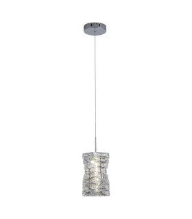 Modena LED Pendant Lamp Chrome & Clear Crystal-1