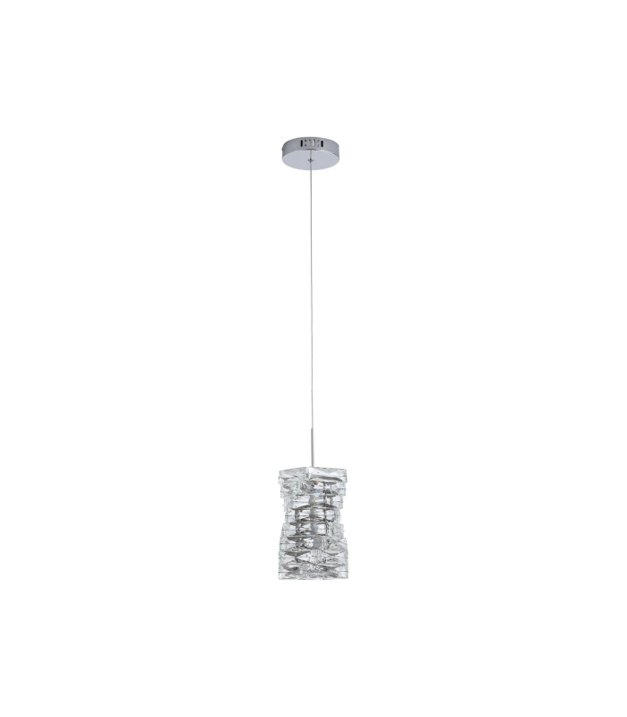 Modena LED Pendant Lamp Chrome & Clear Crystal-4