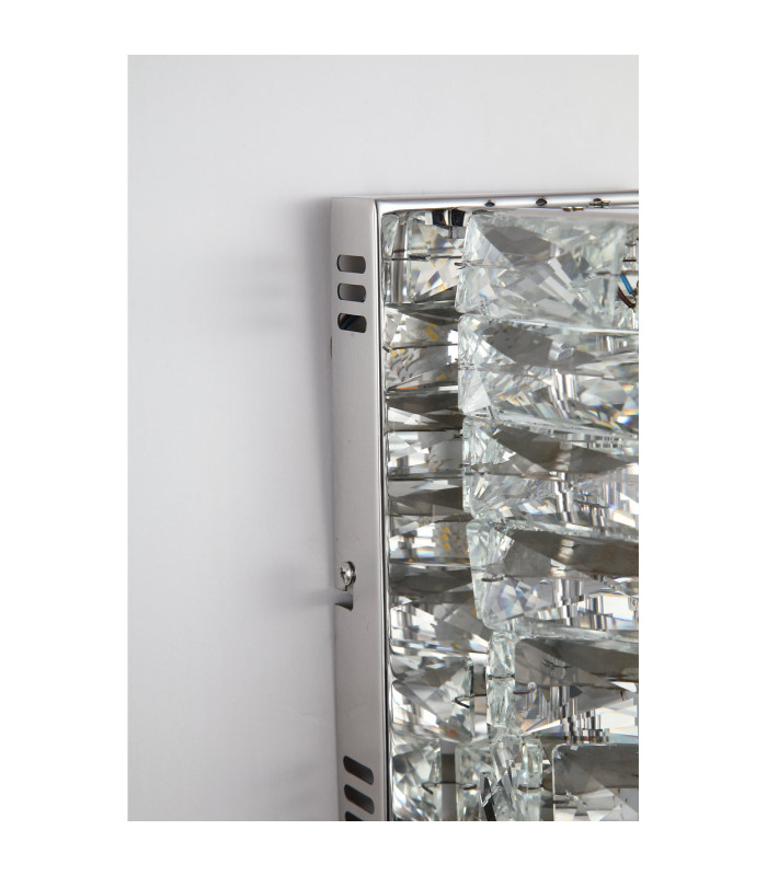 Modena LED Wall Light Chrome Clear Crystal-5